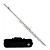 Flauta Transversal Prateada + Case Fl03s Eagle - Imagem 1