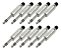 Kit 10 Conectores P10 Stereo Sa2x Santo Angelo - Imagem 1
