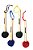 Kit 8 Baquetas De Bumbo Surdo Maçaneta 30cm Mc48 Liverpool - Imagem 3