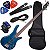 Kit Contrabaixo Giannini Gb200a 4 Cordas Translucent Blue - Imagem 1