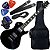 Kit Guitarra Elétrica Les Paul Waldman Glp-250 Bk Preto Gx01 - Imagem 1