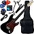 Kit Guitarra Elétrica Stratocaster Giannini G100 BK/TT Preto Gx02 - Imagem 1