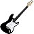 Kit Guitarra Elétrica Stratocaster Giannini G100 BK/WH Preto Gx02 - Imagem 2