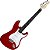 Kit Guitarra Elétrica Stratocaster Giannini G100 TRD/WH Vermelha Gx01 - Imagem 2