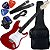 Kit Guitarra Elétrica Stratocaster Giannini G100 TRD/WH Vermelha Gx01 - Imagem 1