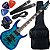 Kit Guitarra Ibanez Gio GRGR-221 PA HH Aqua Burst AQB Gx01 - Imagem 1