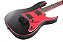 Kit Guitarra Ibanez Grg 131dx Preta escudo vermelho + capa - Imagem 4