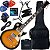 Kit Guitarra Les Paul Strike Michael Gm750N Vs Sunburst Gx03 - Imagem 1