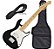 Kit Guitarra Phoenix Infantil Profissional Stratocaster Phx Junior Bk - Imagem 1