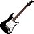 Kit Guitarra Stratocaster Eagle Sts002 Basswood Preto - Imagem 2
