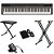 Kit Piano Digital P125 Preto Yamaha 88 Teclas + Suporte X + Banqueta X + Pedal + Fonte - Imagem 1