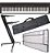 Kit Piano Digital P45 Yamaha C/ Acessórios + Suporte Stay - Imagem 1