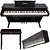 Kit Piano Digital Waldman Kg-8800 88 Teclas Sensitivas Preto - Imagem 1