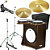 Kit Tajon FSA Master TAJ50 Tabaco Bumbo 14" caixa 10" Ton 10" e ton 8" - Imagem 1