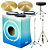 Kit Tajon Fsa Profissional Master Plus Blue Fade + Banco - Imagem 1