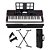 Kit Teclado Musical Ct-x700 Bivolt Casio - 61 Teclas + Fonte + Suporte + Capa - USB, Pedal, Fones - Imagem 1
