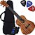 Kit Ukulele Acústico Canhoto Completo Su23m Shelby Envio24h - Imagem 1