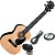 Kit Ukulele Shelby Tenor Elétrico Completo C/ Escudo Su25r - Imagem 2