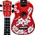 Kit Ukulele Wave Soprano Acústico Nylon Vermelho Havaí Uk02 - Imagem 5