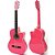 Kit Violão Acústico Rosa Cordas Nylon Mag5pk Austin Envio24h - Imagem 4