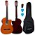 Kit Violão Elétrico Clássico Flat Nylon Nf14 Nt Natural Giannini Simples - Imagem 5