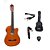 Kit Violão Start by Giannini NF14 Elétrico Flat Nylon com Afinador - Natural - Imagem 4