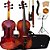 Kit Violino Vk544 4/4 Envelhecido Eagle Com Case Luxo + Estante De Partitura + Espaleira - Imagem 4