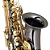 Saxofone Alto Eagle SA500BG Black Onyx com Chaves Douradas Afinação Si Bemol Estojo Extra Luxo - Imagem 2
