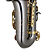 Saxofone Alto Eagle SA500BG Black Onyx com Chaves Douradas Afinação Si Bemol Estojo Extra Luxo - Imagem 3