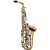 Saxofone Alto Mib Eagle Sa500 Ln Laqueado Niquelado + Estojo - Imagem 2