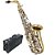 Saxofone Alto Mib Eagle Sa500 Ln Laqueado Niquelado + Estojo - Imagem 1