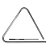 Triângulo Em Aço Cromado 15 Cm Liverpool Tr 15 - Imagem 1