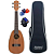 Ukulele Concerto 24 Kayke Mogno Abacaxi Kal330 Cp + Afinador - Imagem 2