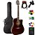 Violão Giannini Folk Aço GF1D Translucent Dark Wine + KIT - Imagem 1