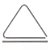 Triângulo Pequeno 15cm Aço Luen 19014 - Imagem 1