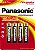 Pacote Com 4 Pilhas Alcalina Pequena AA Panasonic - Imagem 1