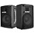 Kit Caixa Som Profissional Ativa Passiva Usb Bluetooth 400w C/ Tripé Cabo e Mic CSX03 - Imagem 3