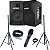Kit Caixa De Retorno Amplificado 12 Polegadas 500w + Tripé Microfone e Cabo CSX03 - Imagem 1