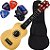Kit Ukulele Soprano Acustico Andaluz Uk-S01 Natural Fosco - Imagem 1
