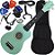 Kit Ukulele Soprano Elétrico Andaluz Uk-s01 AG Verde Ux02 - Imagem 1