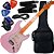 Kit Guitarra Elétrica Phx ST-2 Strato Vintage Shell Pink Rosa Gx01 - Imagem 1