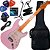 Kit Guitarra Elétrica Phx ST-2 Strato Vintage Shell Pink Rosa Gx02 - Imagem 1