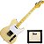 Guitarra Telecaster PHX TL-2 CH Vega Creme Ponte 3 Saddles + Cubo PHX - Imagem 1