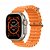 Relógio Inteligente Smartwatch GS8 Ultra 2023 Pulseira Oceano Laranja - Imagem 1