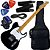 Kit Guitarra Tagima Telecaster Tw55 Bk Preta Woodstock GX01 - Imagem 1