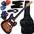Kit Guitarra Tagima Jazzmaster TW-61 SB Sunburst GX01 - Imagem 1