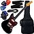 Kit Guitarra Tagima Jazzmaster TW 61 BK Preta Woodstock GX01 - Imagem 1