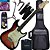 Kit Guitarra Elétrica Strato Tagima Woodstock Tg-500 Classic SB Sunburst Gx04 - Imagem 1