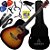 Kit Violão Elétrico Folk Aço Memphis Md18 Sunburst Vx03 - Imagem 1