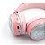 Fone De Ouvido Sem Fio Unicórnio Rosa Orelhinhas e Led Ah-902a - Imagem 2